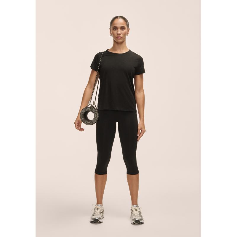 Casall Soft Texture Tee Dame Sort - Image 8