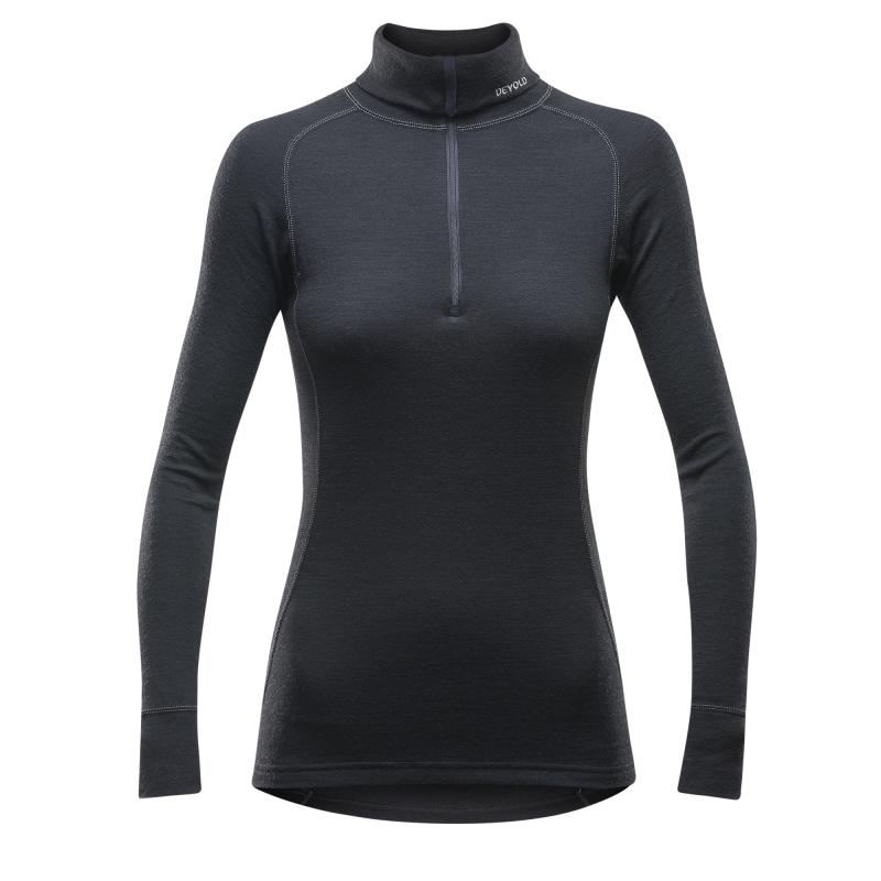 Devold Duo Active 205 Merino ulltrøye med høy hals Dame Sort