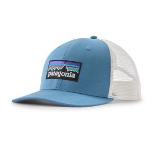 Patagonia P-6 Logo Trucker Hat Lyseblå/Hvit