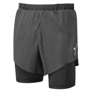 Løpeshorts Herre – Ronhill Race Twin Short – Svart