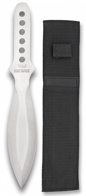 Albainox kastekniv 17 cm med slire