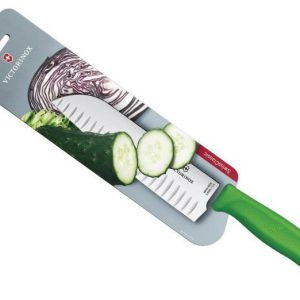Victorinox SwissClassic Santoku-kniv 17 cm med honningkakestrukturert, farget håndtak