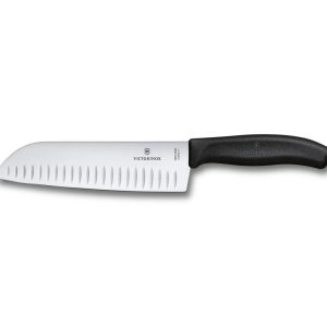 Victorinox SwissClassic Santoku-kniv 17 cm svart honeycomb – i eske