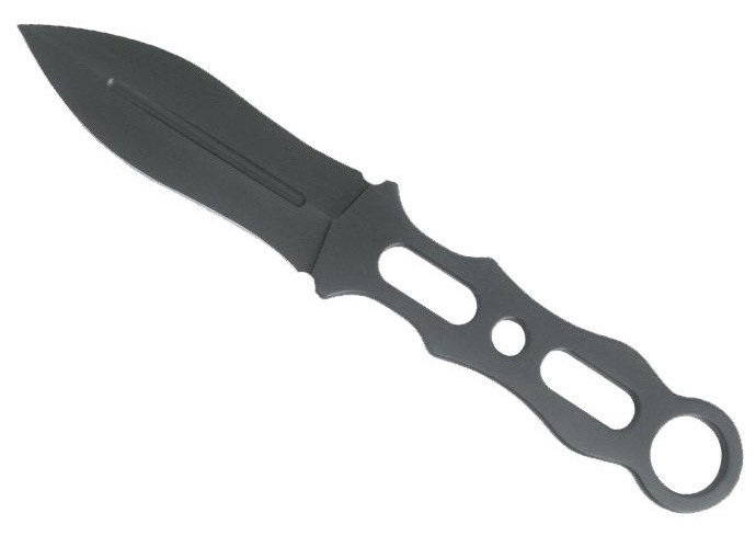 Black Fox kastekniv, svart blad, 8,5 cm – BF.720