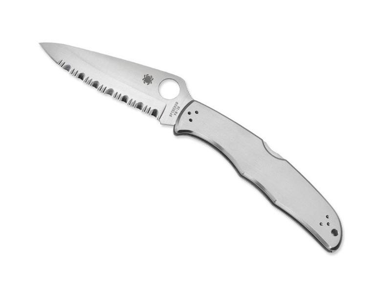 Spyderco Endura 4 C10S takket kniv i rustfritt stål