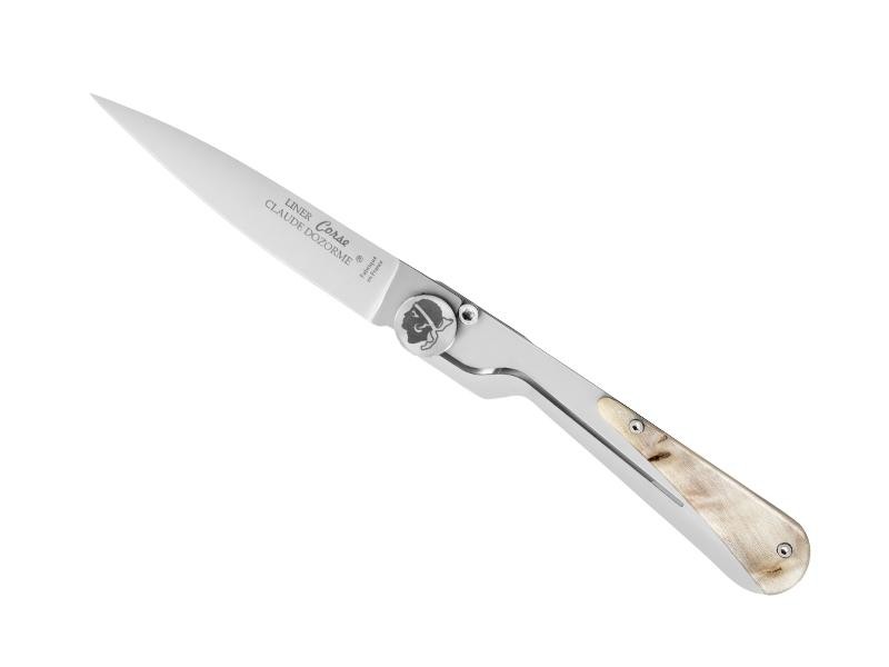 Claude Dozorme-kniv Corne de bélier 12 cm i rustfritt stål - Image 2
