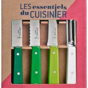 Sett med 4 Opinel Essentiels Primavera-kniver