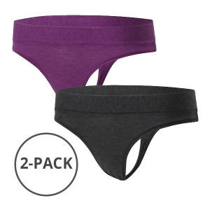 Teknisk undertøy fra Ronhill – Stringtruse 2 pack – Mørk Grå og Grape Juice Marl/Hot Coral
